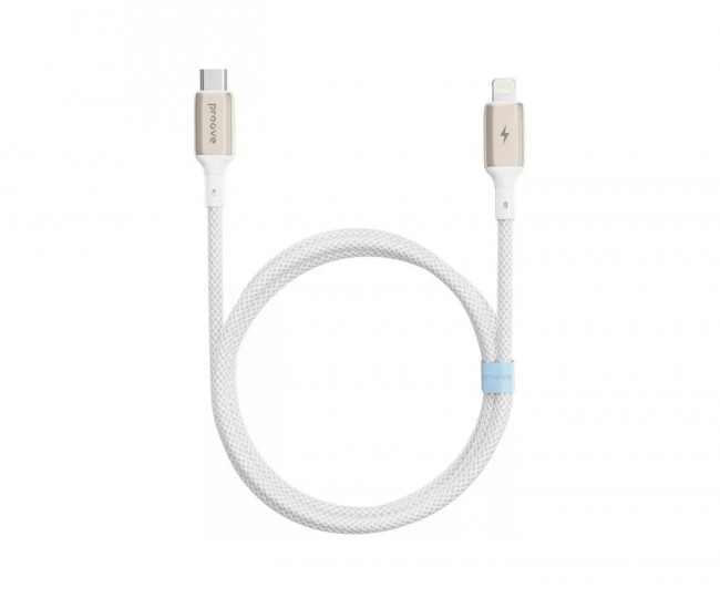 Кабель Proove Dense Metal Type-C to Lightning 27W White (1m)